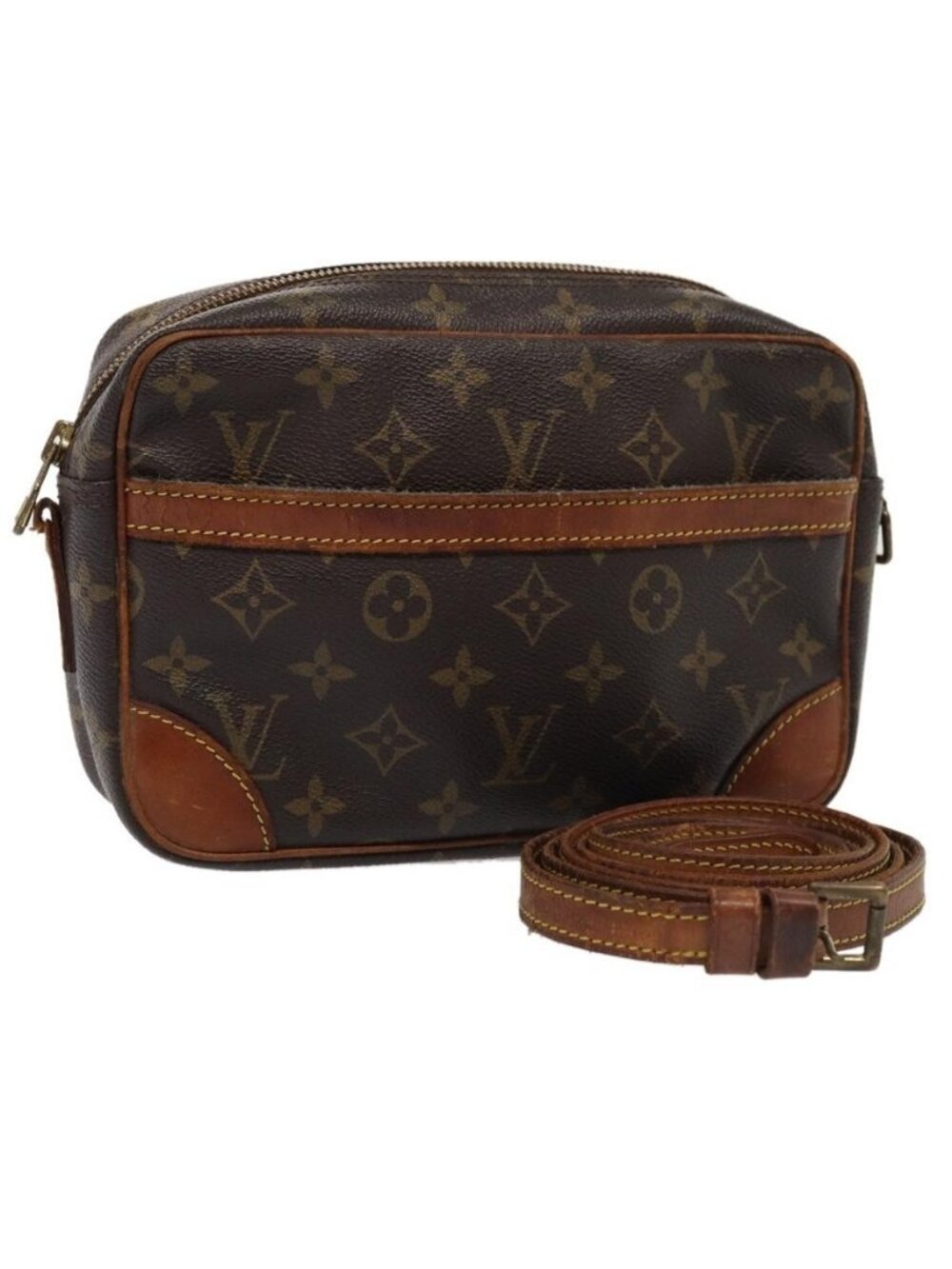 Authentic LOUIS VUITTON Monogram Trocadero 23 Shoulder Bag M51276 LV